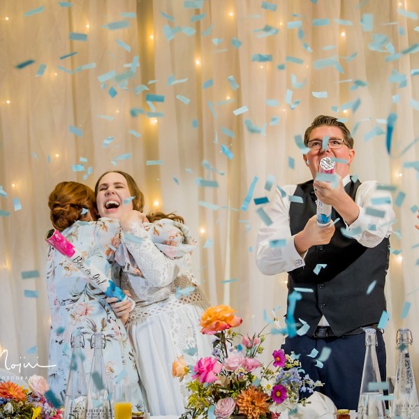 Your wedding Your way - Suprize Baby Reveal for guests at s wedding. Can you guess the gender?