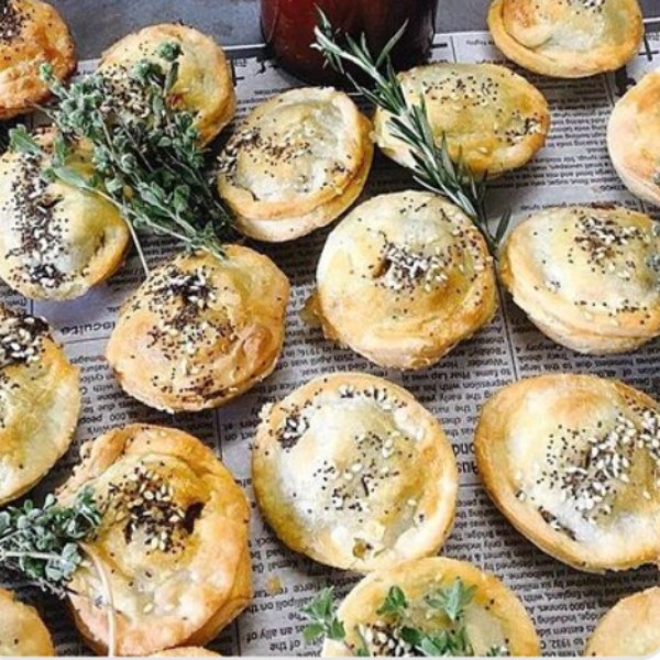 Braised Stouty Beef Pies w Smokey Relish