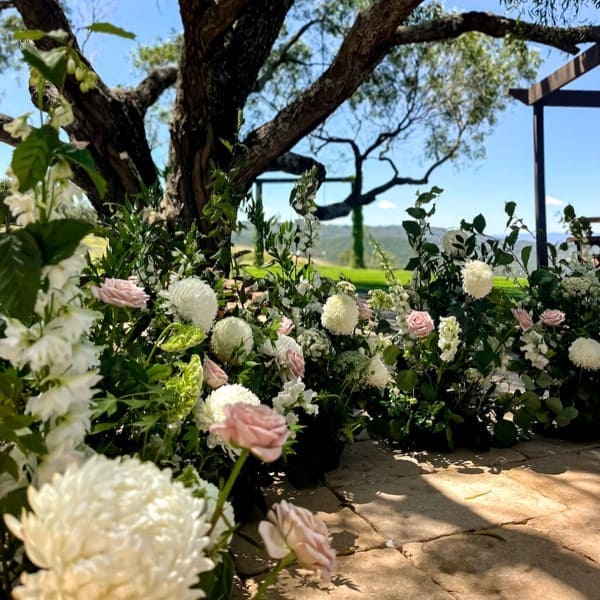 Floor Arbour with wild garden greenery