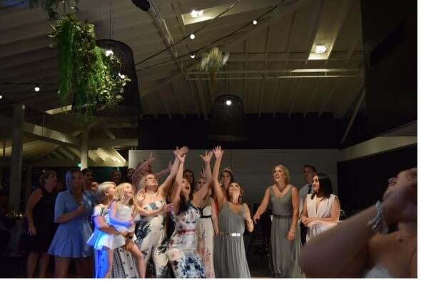 Bouquet Toss.
