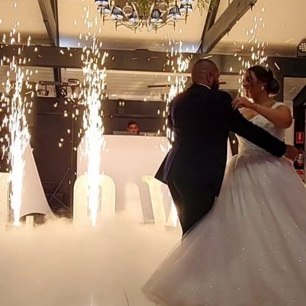 First Dance Fireworks and Cloud