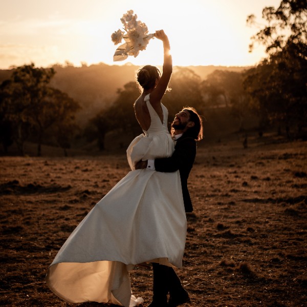Alastair & Shelby at a private property wedding