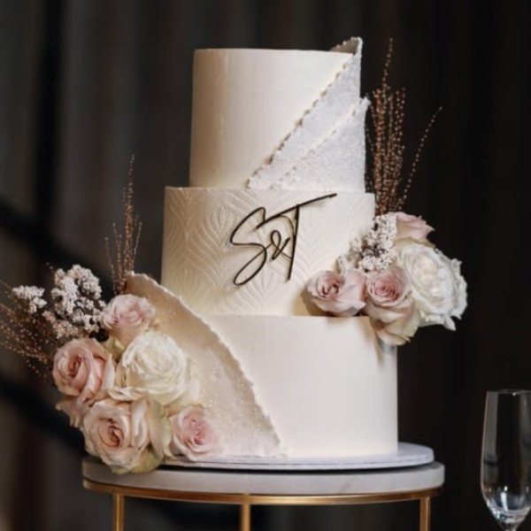 3 tier with fondant details