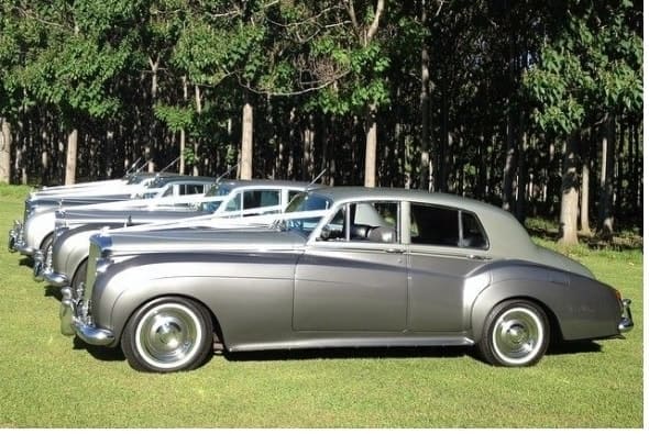 Front & centre is one of our classic Bentley S Models at The Plantation photoshoot location in Richmond.