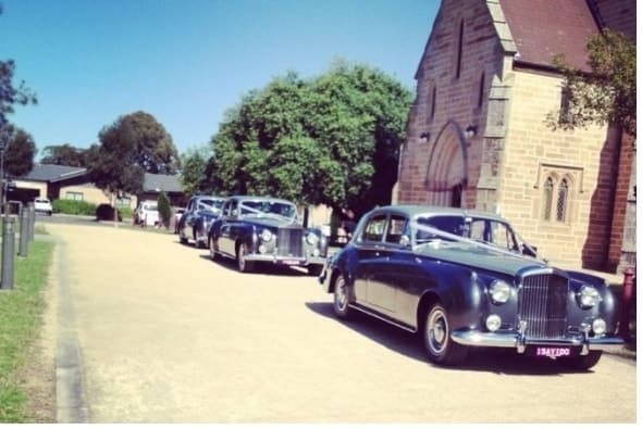 You would think you are in the English country side with our Bentley S Model followed by our 2 Rolls Royce Silver Clouds