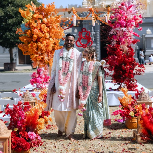 Our beautiful couple Grace & Vasanth  - Autumn wedding 2024 - Photo Credit - TRIBE by Ravi