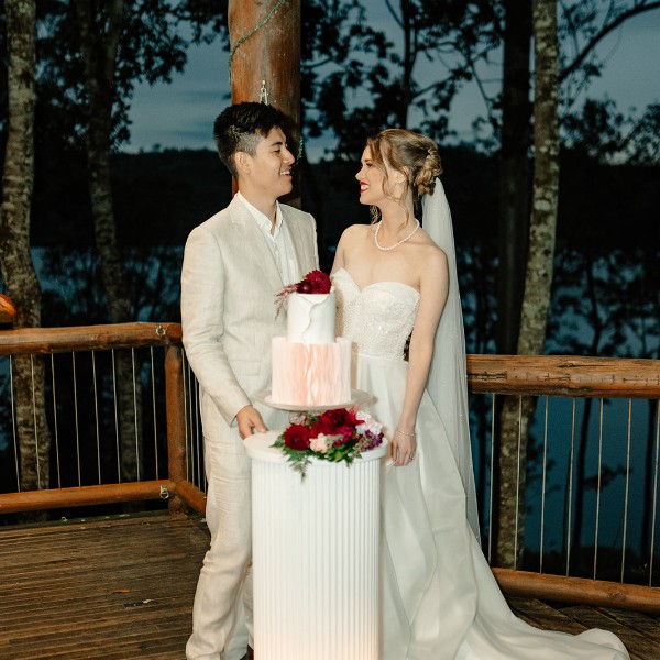 Secrets on the Lake, Reception Cake Cutting