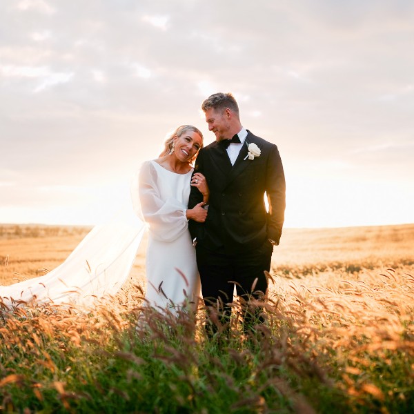 Shane & Janelle’s wedding day on their family property, 