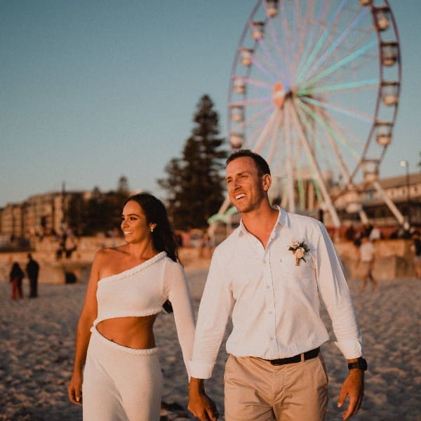 Just married at Glenelg