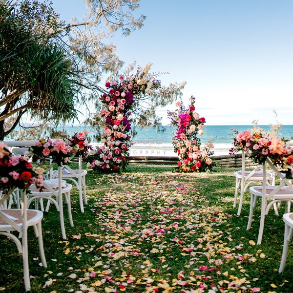 Ceremony by the beach