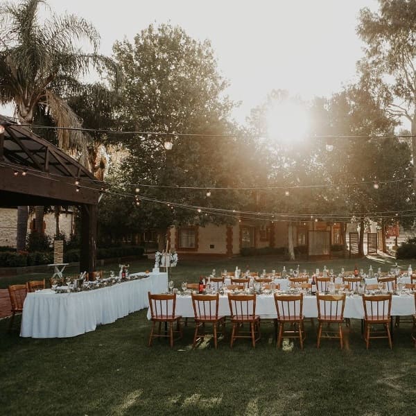 Outdoor Wedding Reception