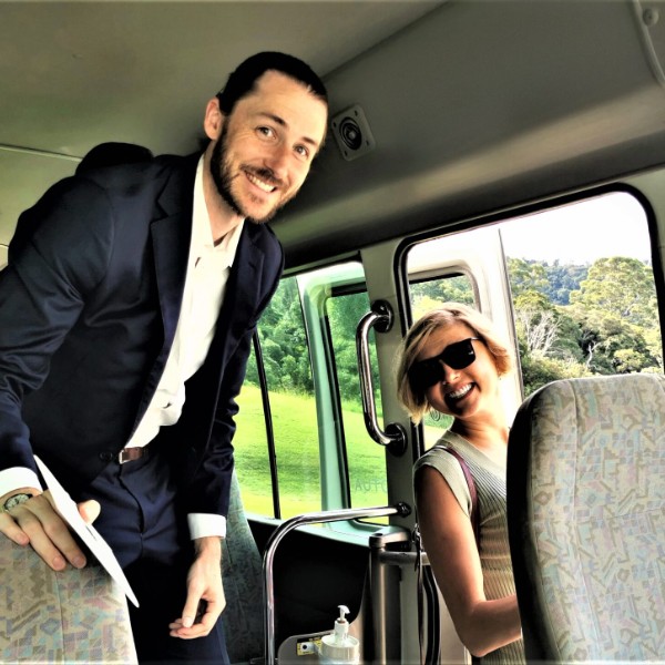 Happy Guests Arriving