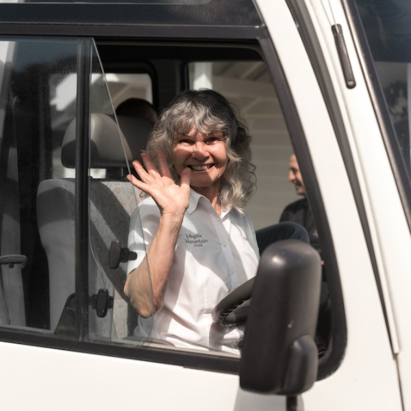 Lynn Behind the Wheel