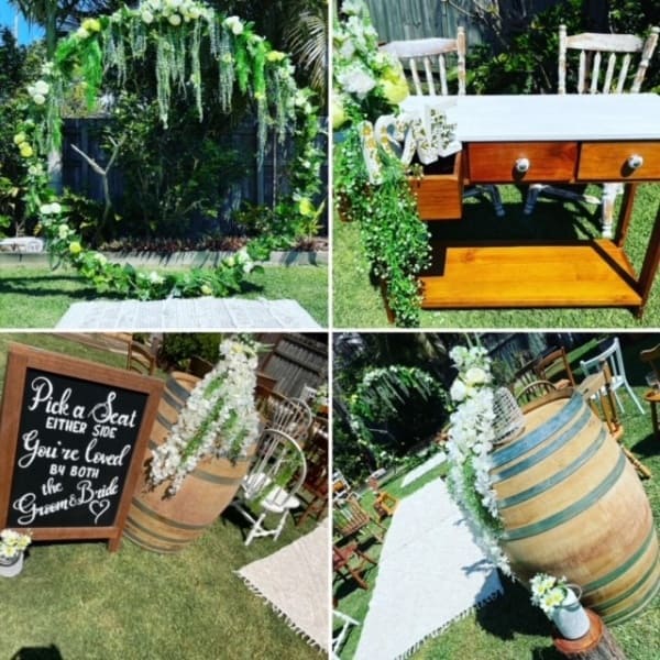 Whimsical Garden ceremony