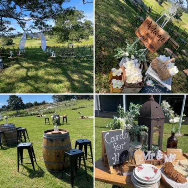 Rustic outside cocktail style