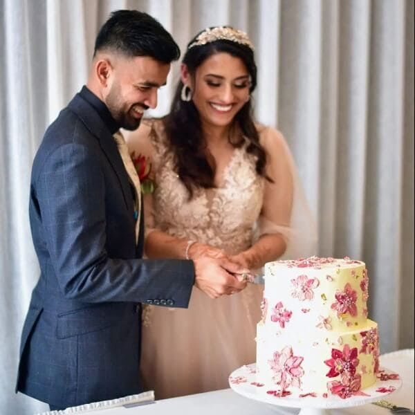 Adelaide Wedding Painted Cake