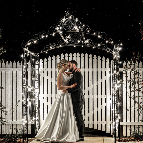 Bridal Shoot - Fairy Light Arbour