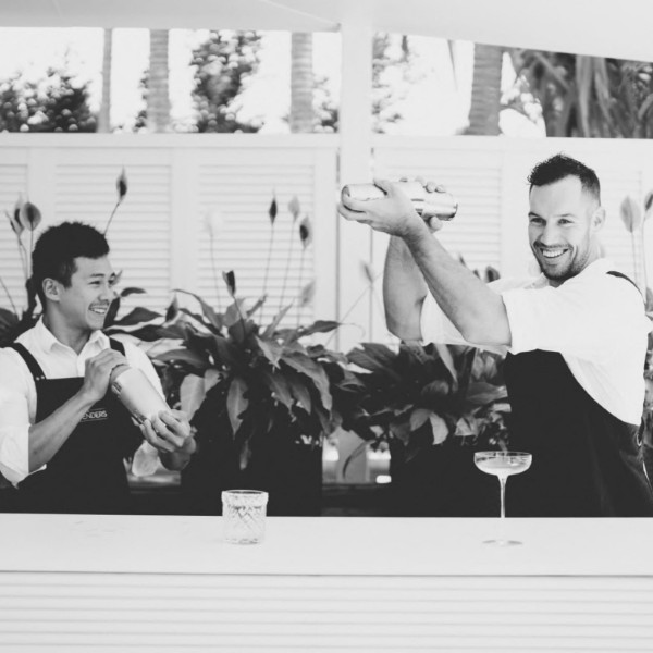 Bartenders Shaking Cocktails