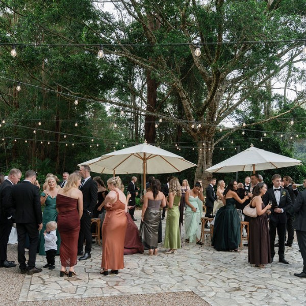 Alfresco terrace cocktail hour