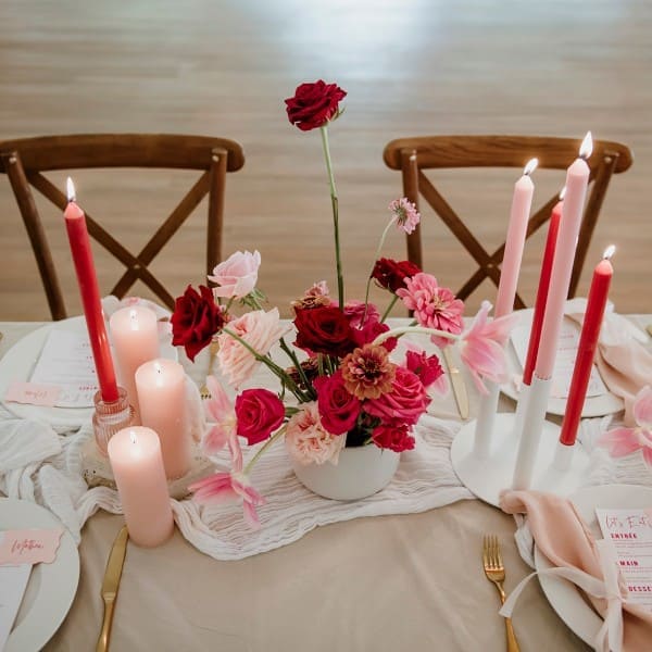 pretty in pink styling at the lodge jamberoo
