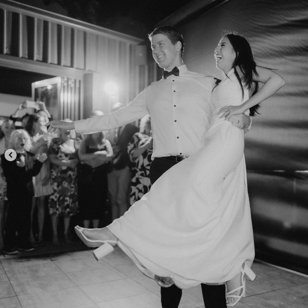 Evie and Ben's first dance