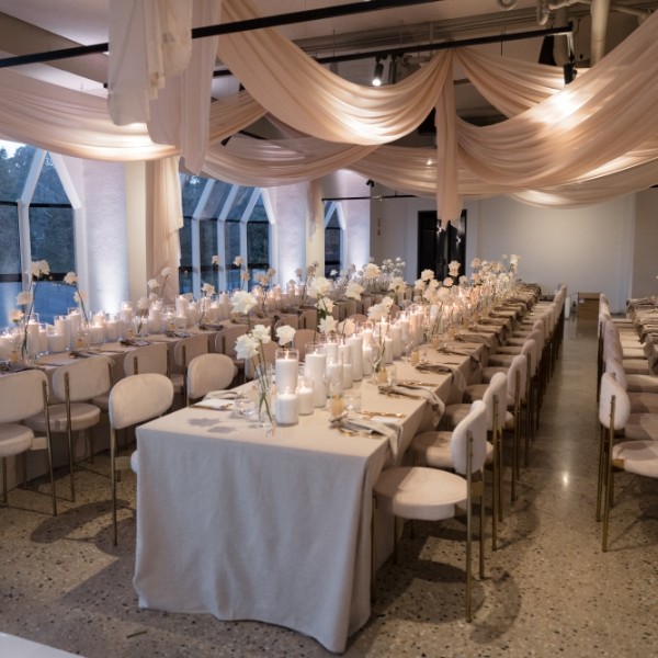 Wild Water restaurant with draping