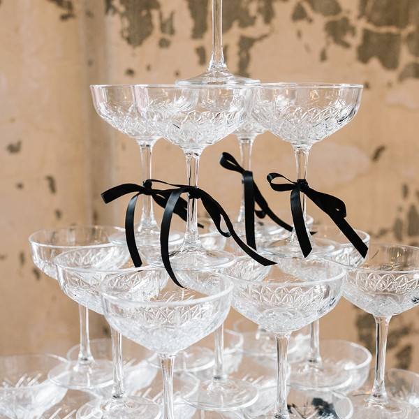 Crystal Cut Champagne Tower