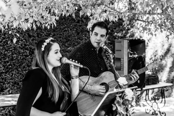 White Clover Singing a Ceremony at Jaspers Berry