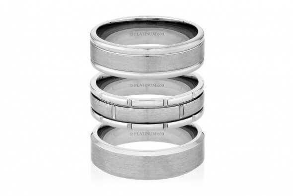 Platinum 600 Wedding Rings - Best hard wearing rings on the market.