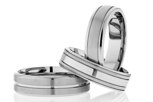 Dora White Gold Wedding Rings