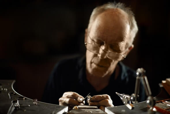 Our amazing Master Jeweller, with over 50 years experience