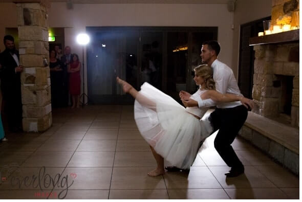 Wedding Dance Trust Fall Kick