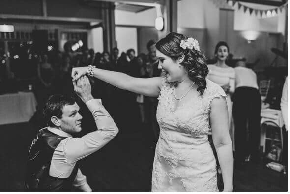 Wedding Dance Kneeling Walk Around